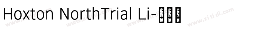 Hoxton NorthTrial Li字体转换